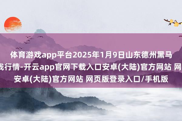 体育游戏app平台2025年1月9日山东德州黑马农贸水产批发阛阓价钱行情-开云app官网下载入口安卓(大陆)官方网站 网页版登录入口/手机版